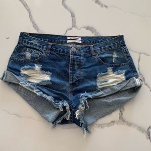 One Teaspoon Denim Cut Offs 💙